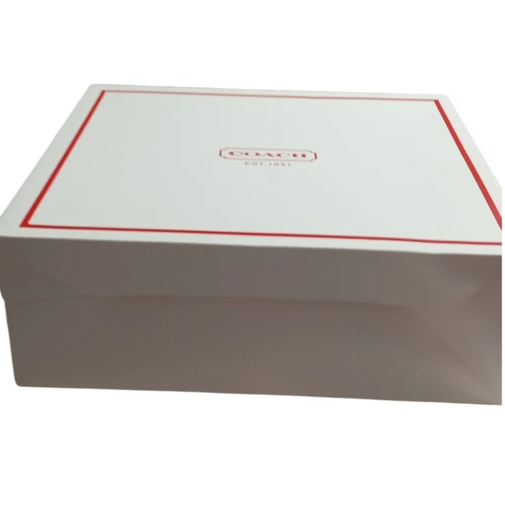 Coach White and Red Vintage Storage -Gift Box